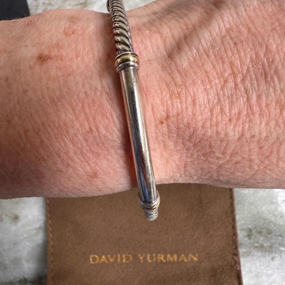 David Yurman Silver Twisted Cable Bracelet